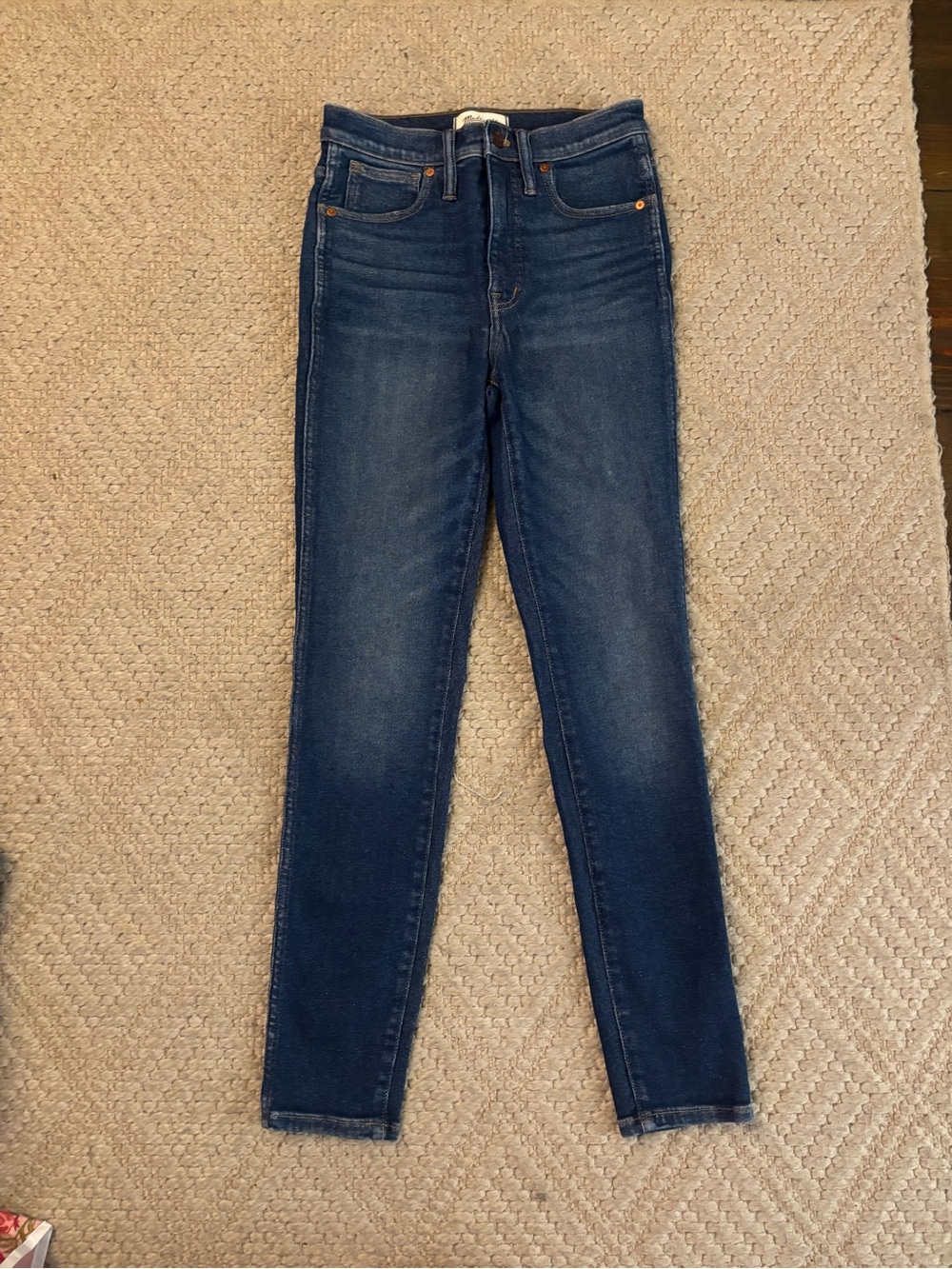 Madewell Dark Blue Skinny High-Rise Jeans